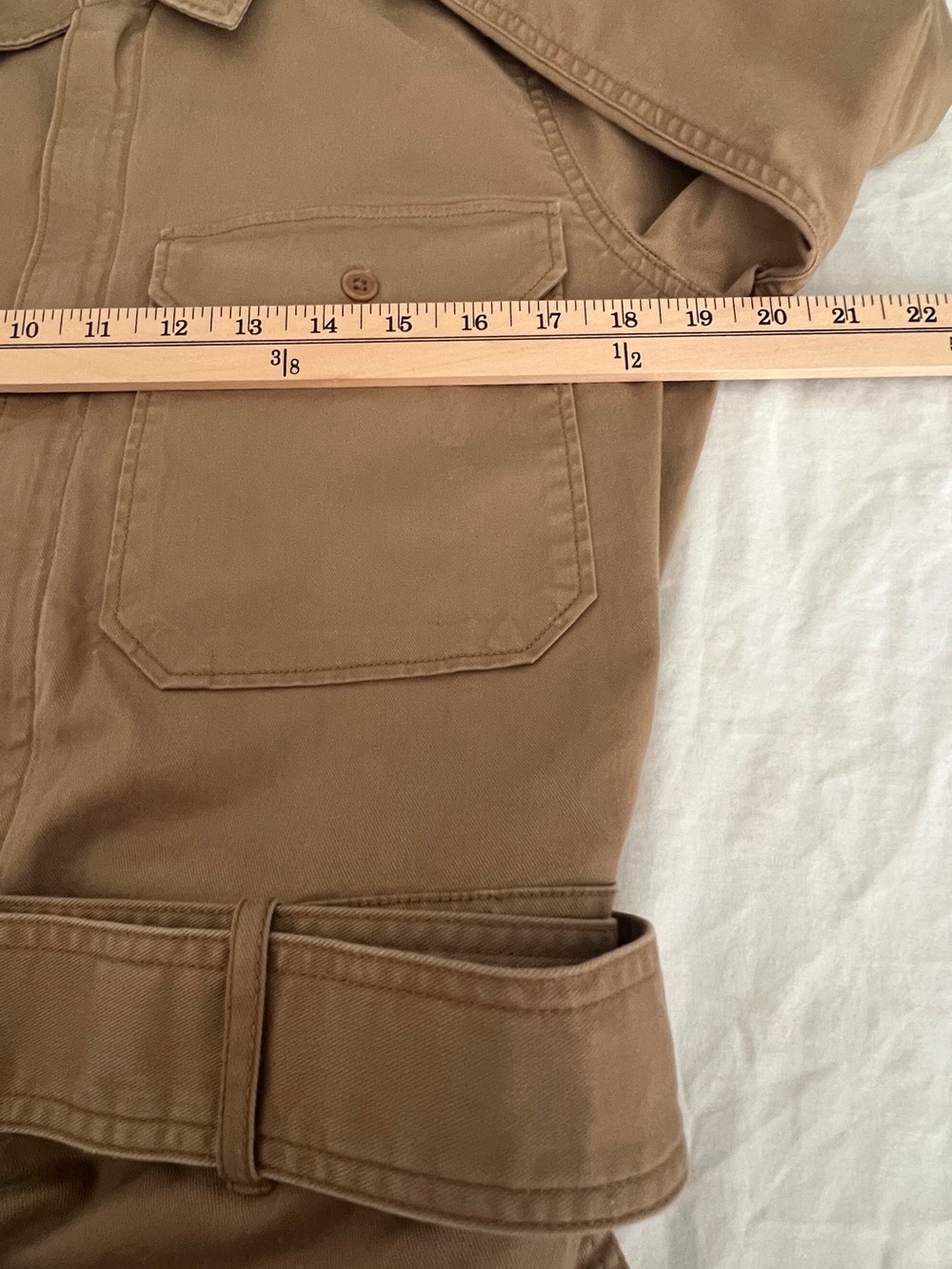 Polo Ralph Lauren Cotton Twill Jumpsuit In Montana Khaki Size 4 - Picture 12 of 15